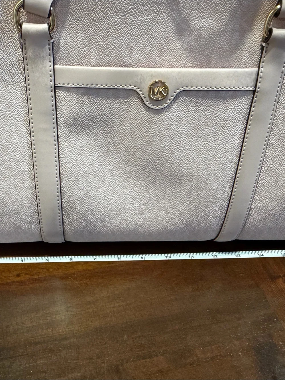 Michael Kors Light Pink Leather Backpack and Tote Set